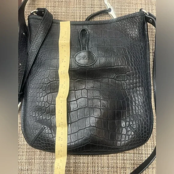 Longchamp Croc Roseau Leather Crossbody - Picture 14 of 14